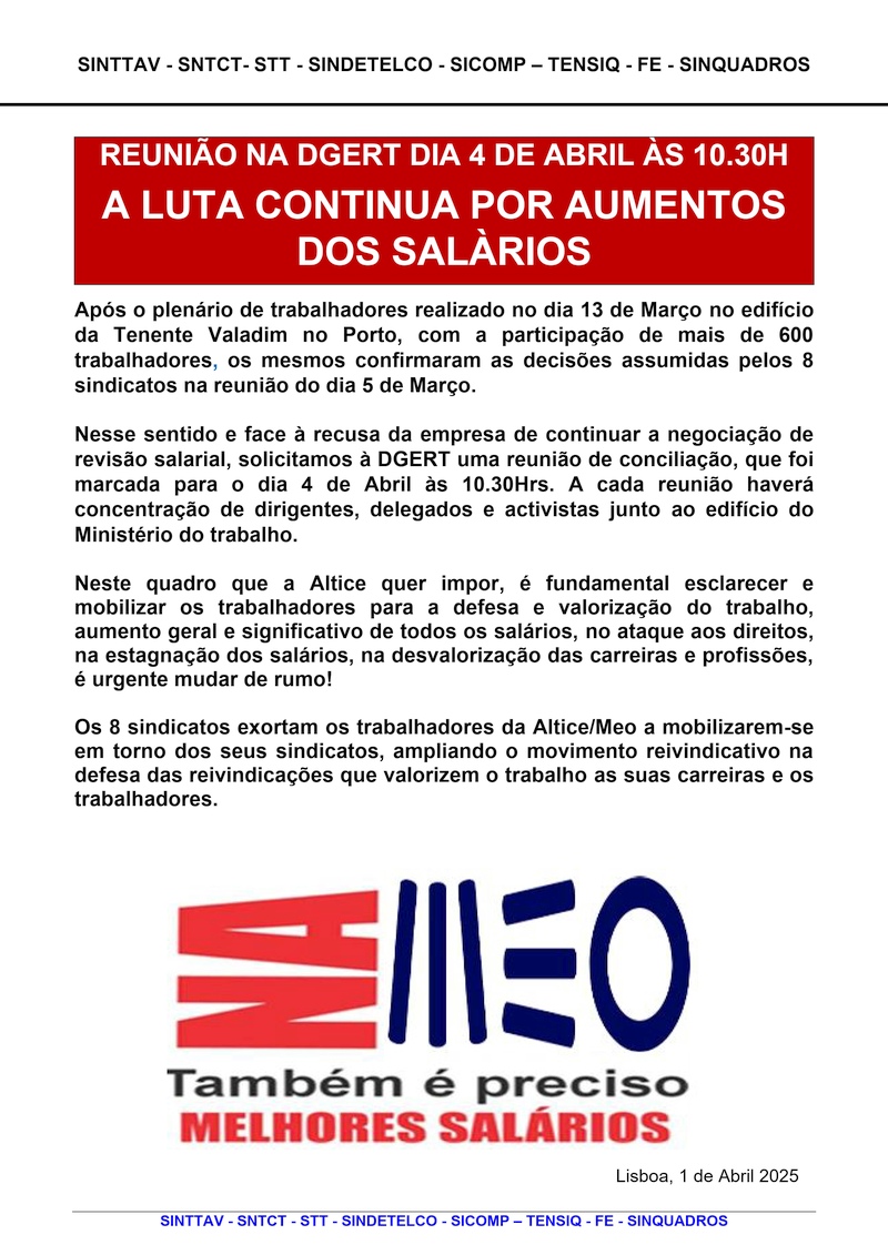 Negociacoes ACT 2025 conjunto dos sindicatos 3 2 2025