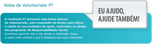 Bolsa de Voluntariado da Fundação PT 
